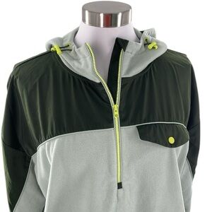 Athleta Zion Microfleece Half Zip Pullover Jacket  Opal Green Women's La…